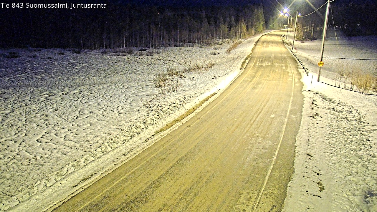 Kelikamerat Kuva Tie 843 Suomussalmi, Juntusranta, Suomussalmi, Kainuu