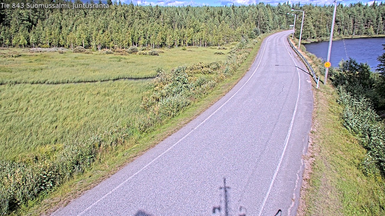 Kelikamerat Kuva Tie 843 Suomussalmi, Juntusranta, Suomussalmi, Kainuu