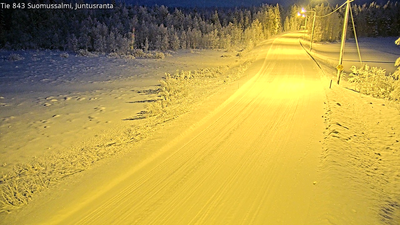 Kelikamerat Kuva Tie 843 Suomussalmi, Juntusranta, Suomussalmi, Kainuu