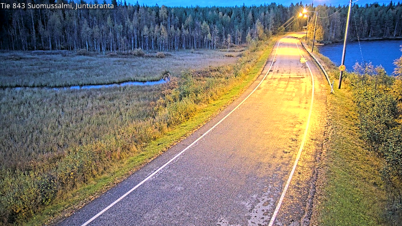 Kelikamerat Kuva Tie 843 Suomussalmi, Juntusranta, Suomussalmi, Kainuu