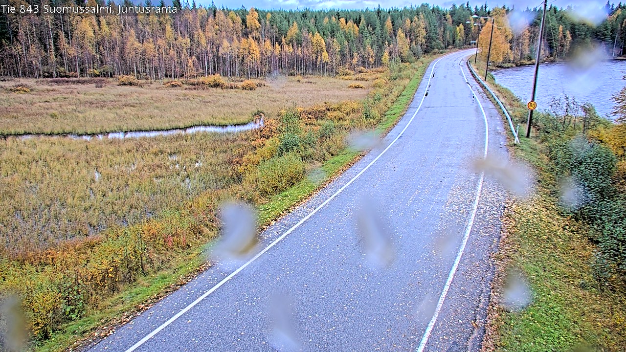 Weather Camera Image Väg 843 Suomussalmi, Juntusranta, Suomussalmi, Kainuu