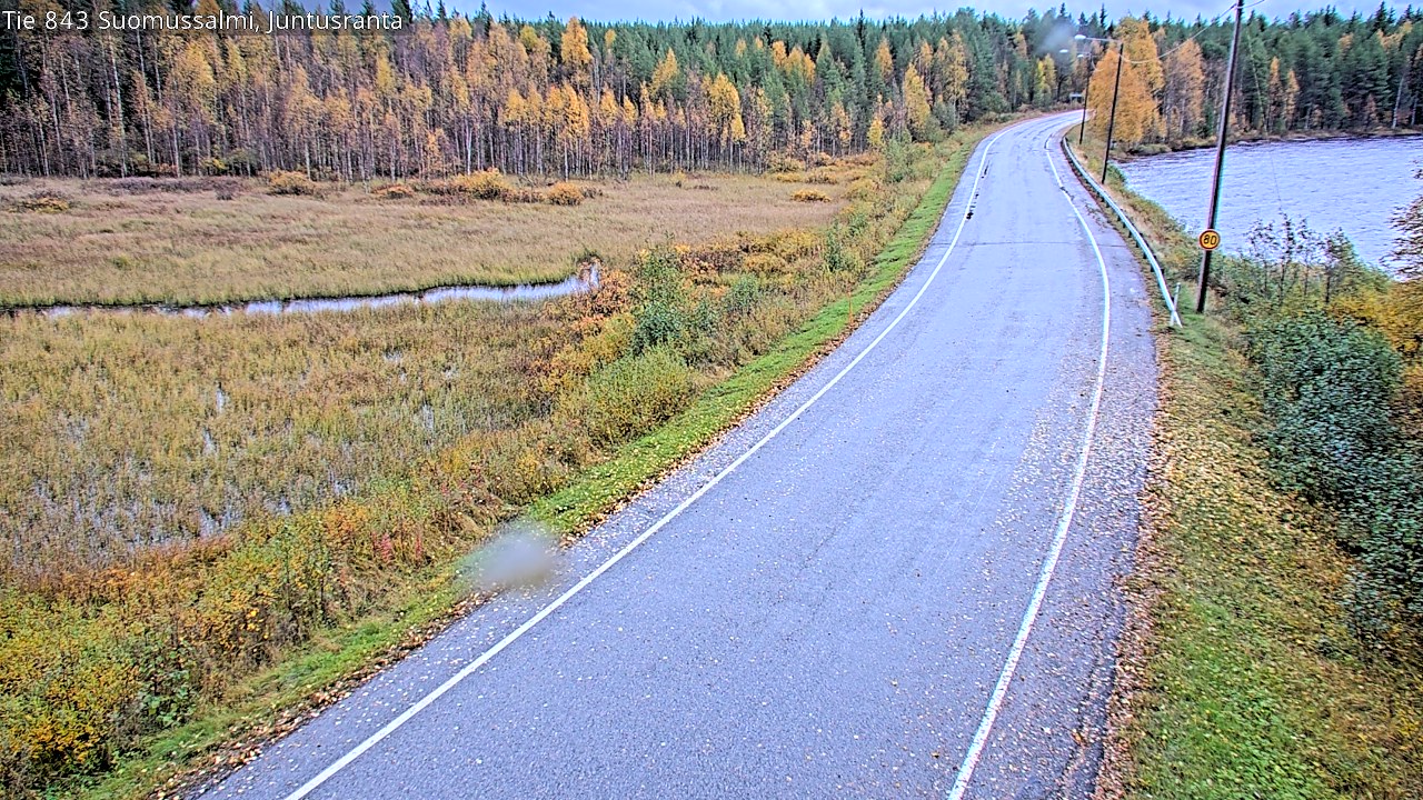 Weather Camera Image Väg 843 Suomussalmi, Juntusranta, Suomussalmi, Kainuu