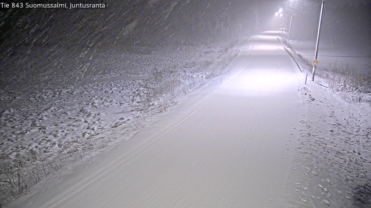 Weather Camera Image Road 843 Suomussalmi, Juntusranta, Suomussalmi, Kainuu