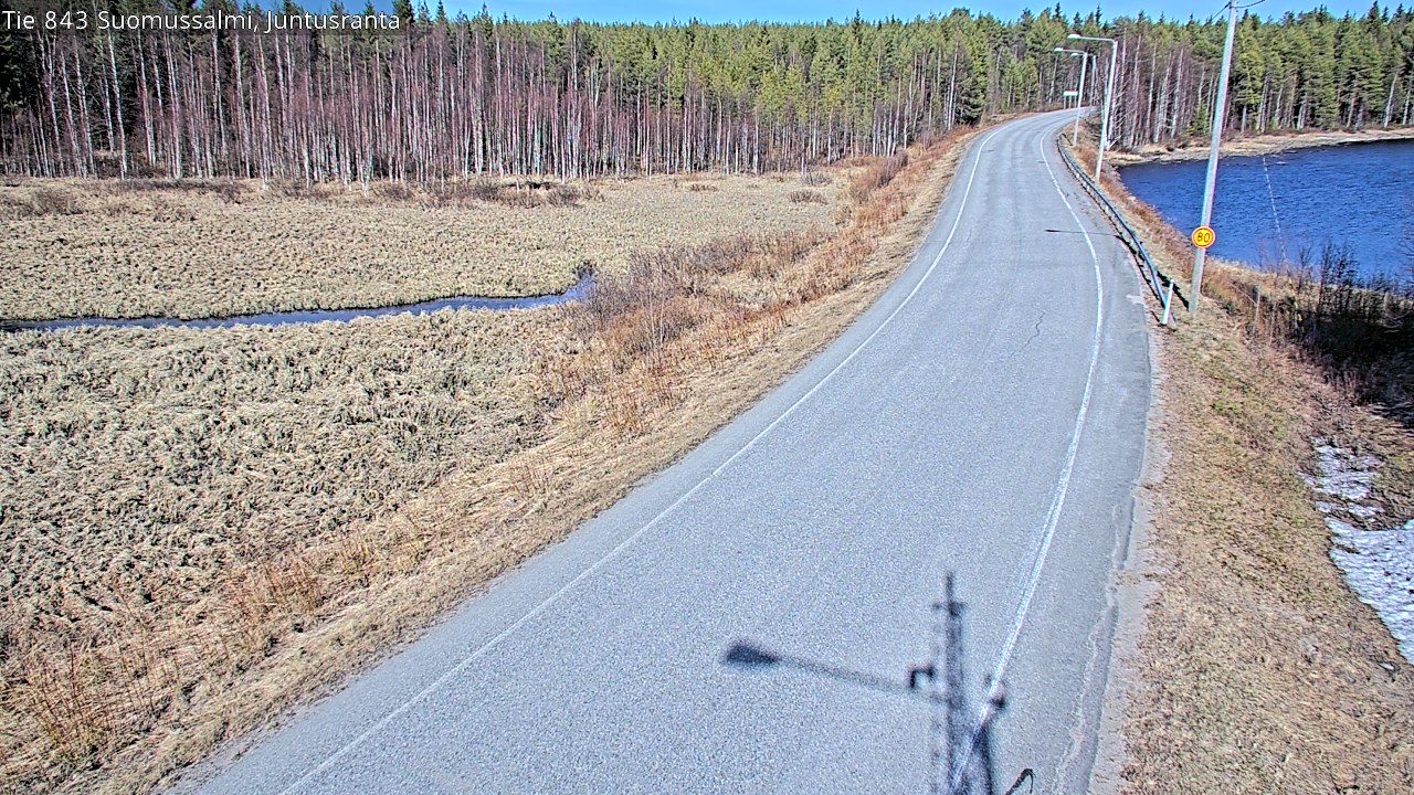 Kelikamerat Kuva Tie 843 Suomussalmi, Juntusranta, Suomussalmi, Kainuu