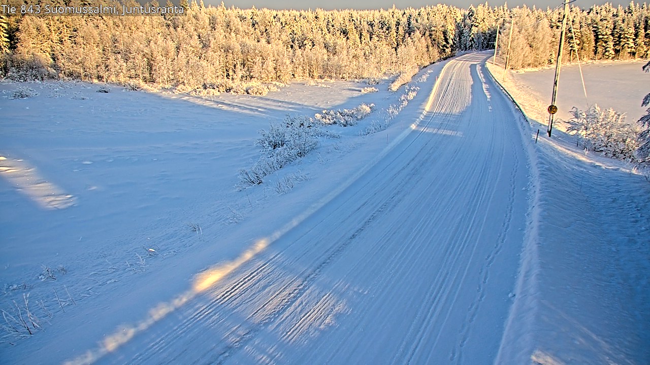 Kelikamerat Kuva Tie 843 Suomussalmi, Juntusranta, Suomussalmi, Kainuu