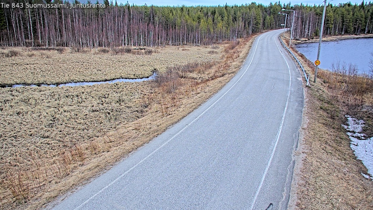 Kelikamerat Kuva Tie 843 Suomussalmi, Juntusranta, Suomussalmi, Kainuu