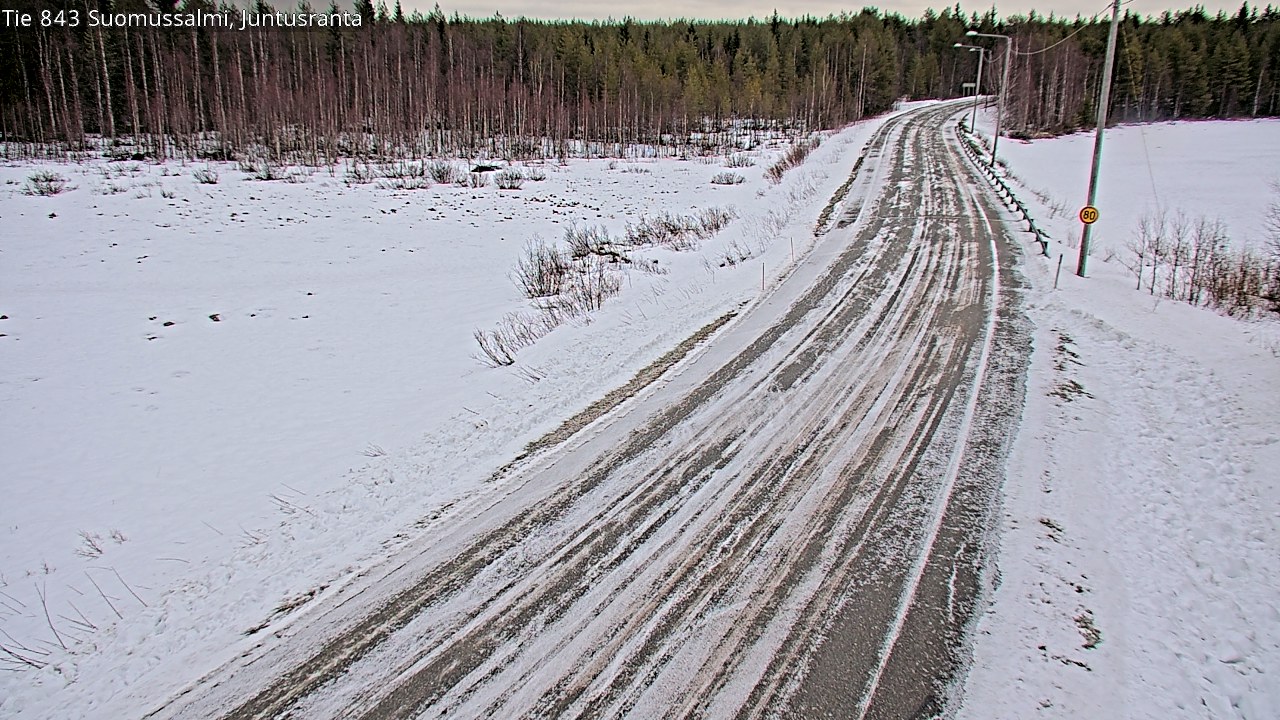 Kelikamerat Kuva Tie 843 Suomussalmi, Juntusranta, Suomussalmi, Kainuu