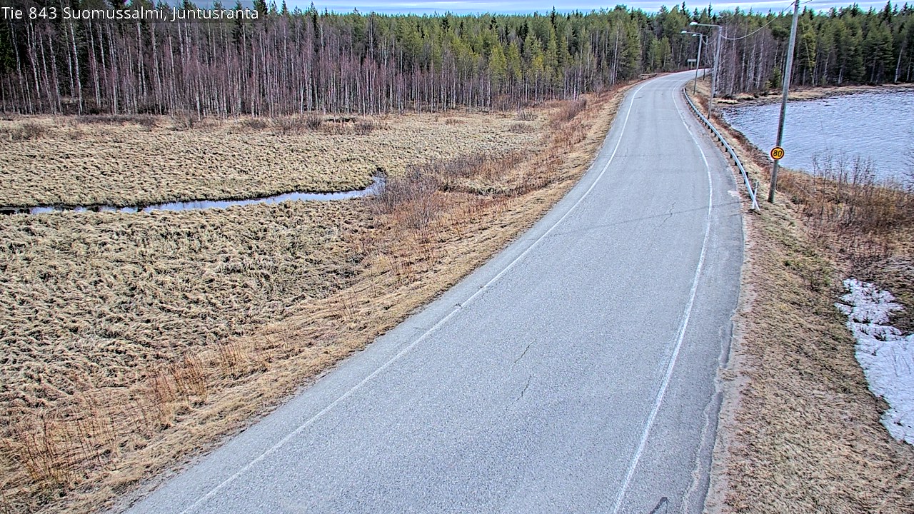 Kelikamerat Kuva Tie 843 Suomussalmi, Juntusranta, Suomussalmi, Kainuu