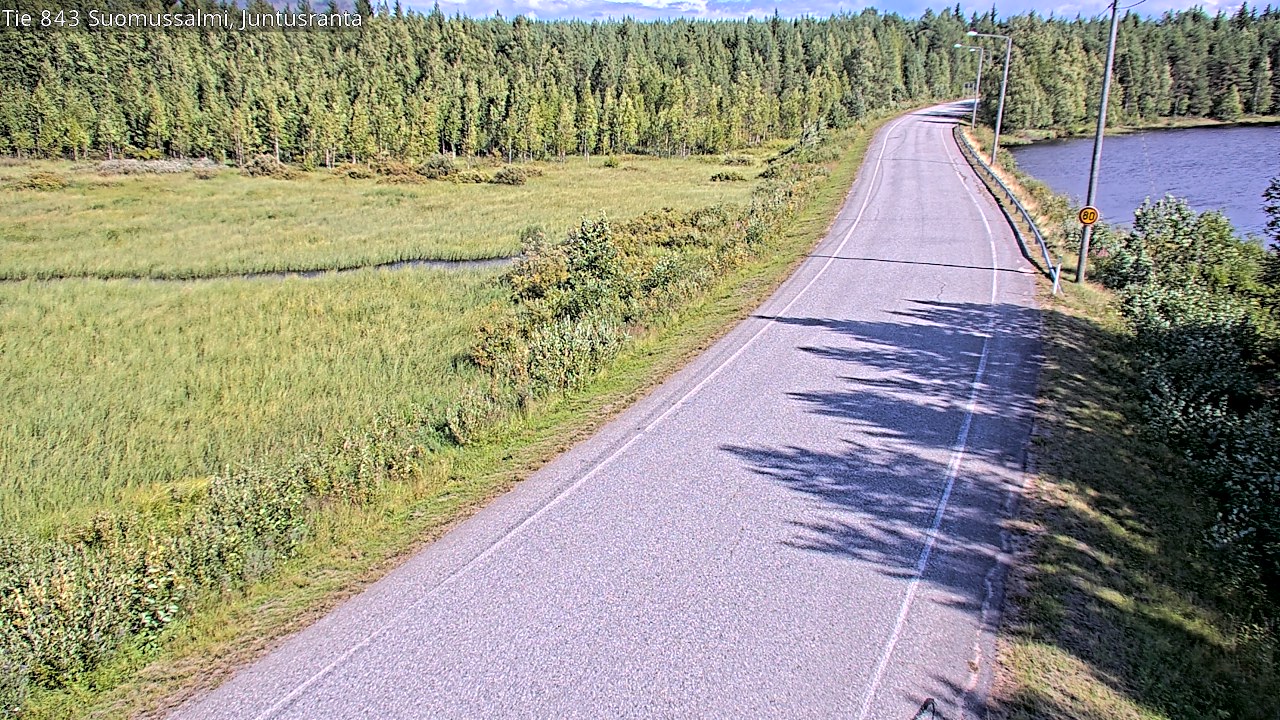 Kelikamerat Kuva Tie 843 Suomussalmi, Juntusranta, Suomussalmi, Kainuu