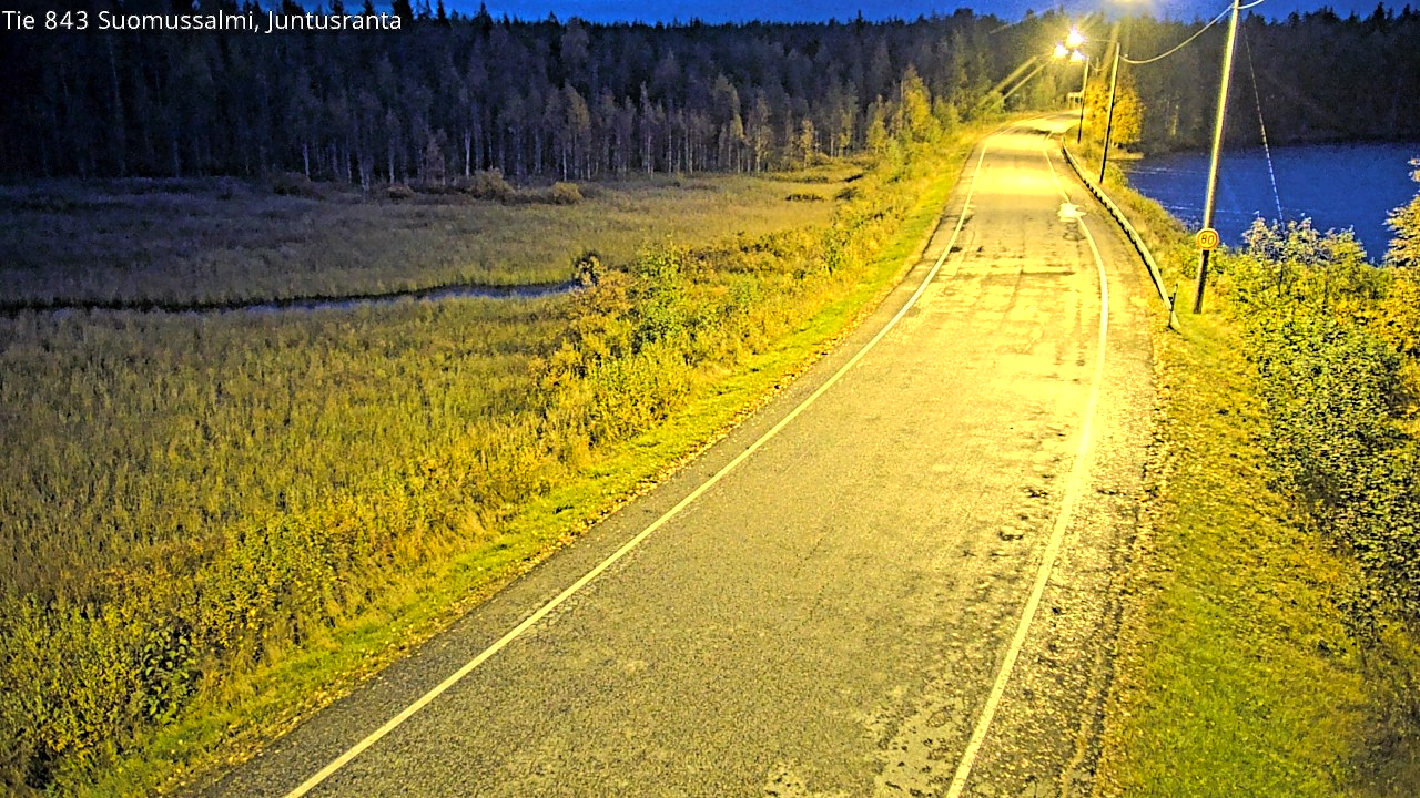Kelikamerat Kuva Tie 843 Suomussalmi, Juntusranta, Suomussalmi, Kainuu