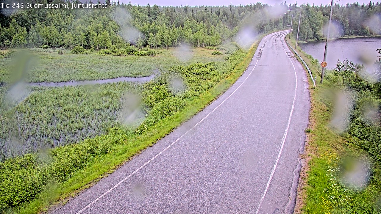 Kelikamerat Kuva Tie 843 Suomussalmi, Juntusranta, Suomussalmi, Kainuu