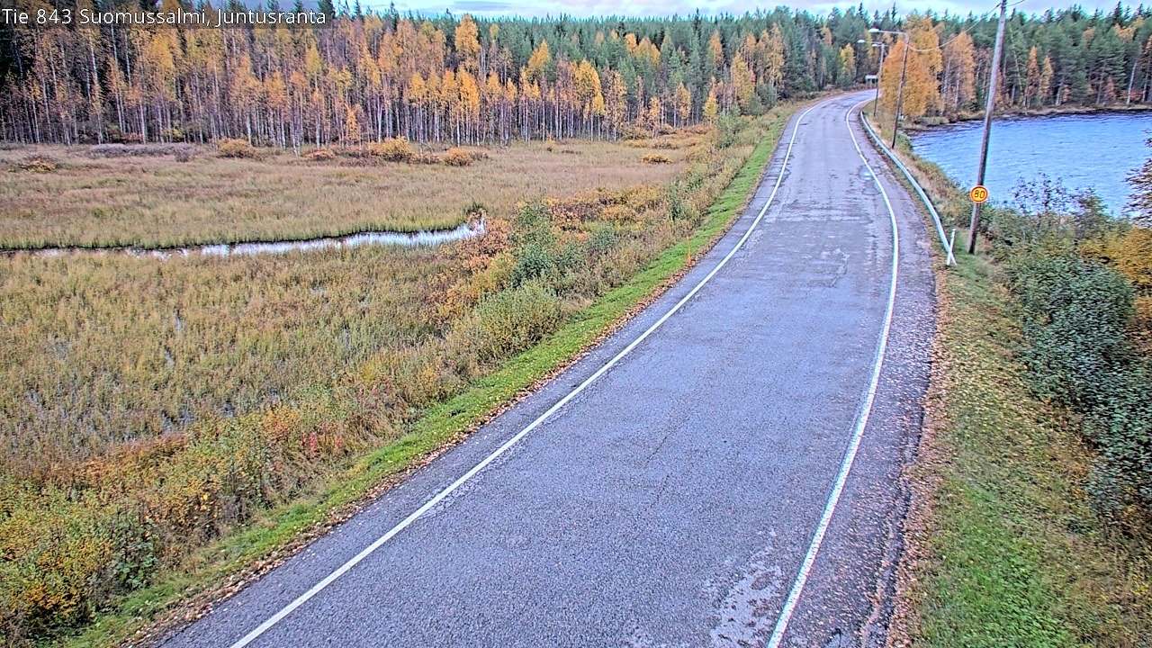 Kelikamerat Kuva Tie 843 Suomussalmi, Juntusranta, Suomussalmi, Kainuu