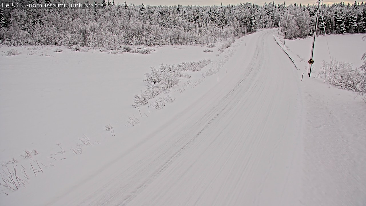 Kelikamerat Kuva Tie 843 Suomussalmi, Juntusranta, Suomussalmi, Kainuu