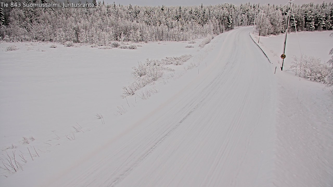 Kelikamerat Kuva Tie 843 Suomussalmi, Juntusranta, Suomussalmi, Kainuu