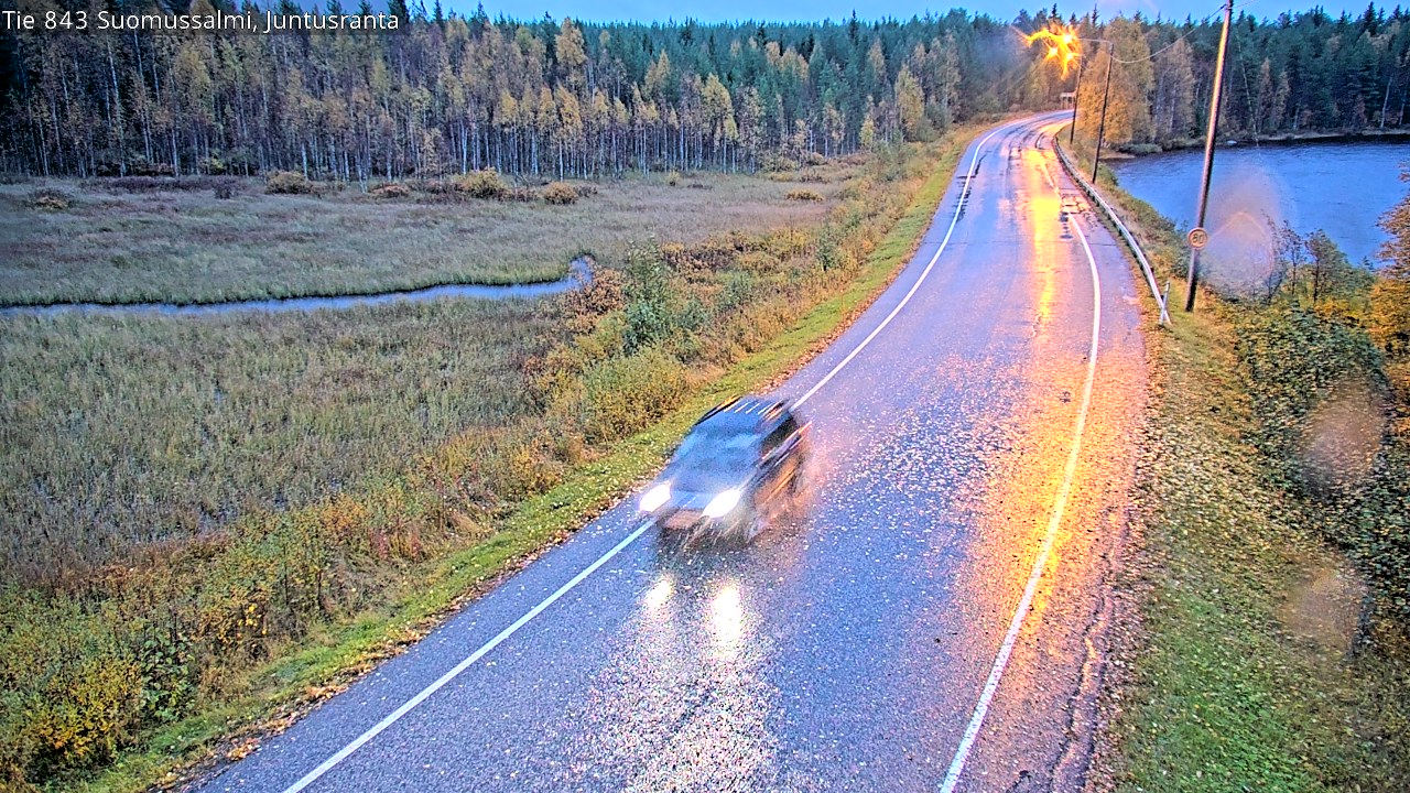 Kelikamerat Kuva Tie 843 Suomussalmi, Juntusranta, Suomussalmi, Kainuu