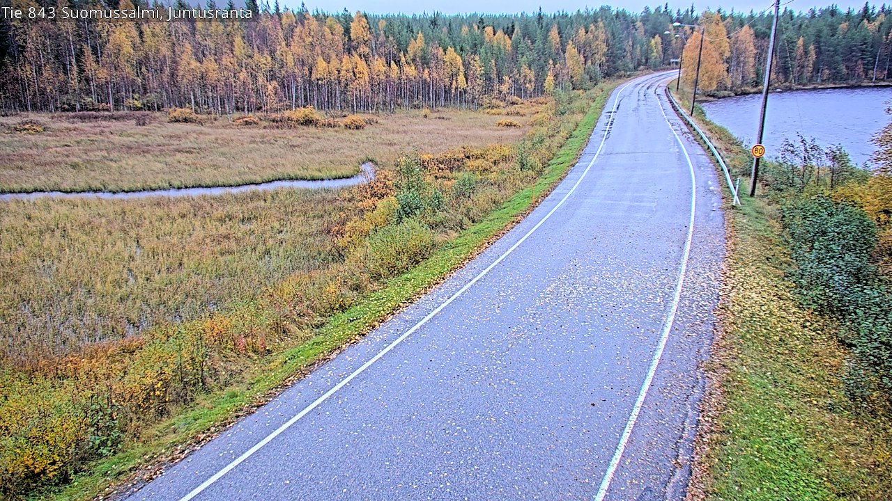 Weather Camera Image Road 843 Suomussalmi, Juntusranta, Suomussalmi, Kainuu