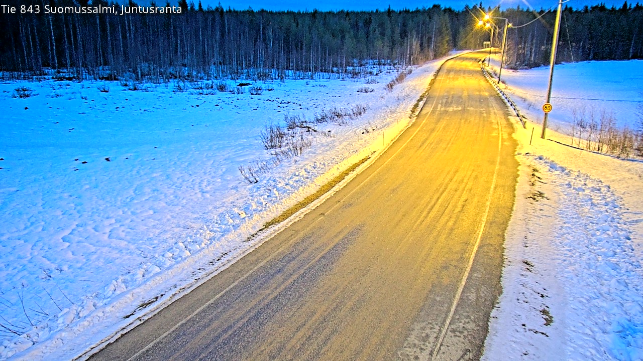 Kelikamerat Kuva Tie 843 Suomussalmi, Juntusranta, Suomussalmi, Kainuu