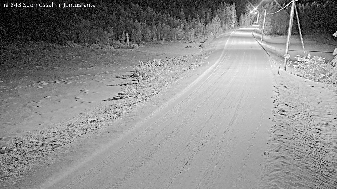 Kelikamerat Kuva Tie 843 Suomussalmi, Juntusranta, Suomussalmi, Kainuu