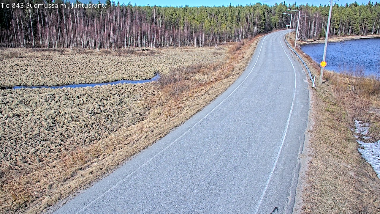 Kelikamerat Kuva Tie 843 Suomussalmi, Juntusranta, Suomussalmi, Kainuu