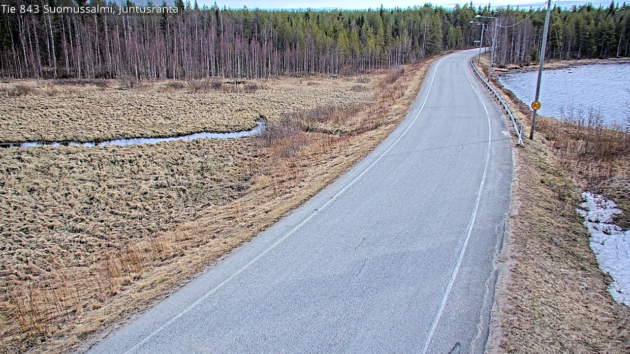 Kelikamerat Kuva Tie 843 Suomussalmi, Juntusranta, Suomussalmi, Kainuu