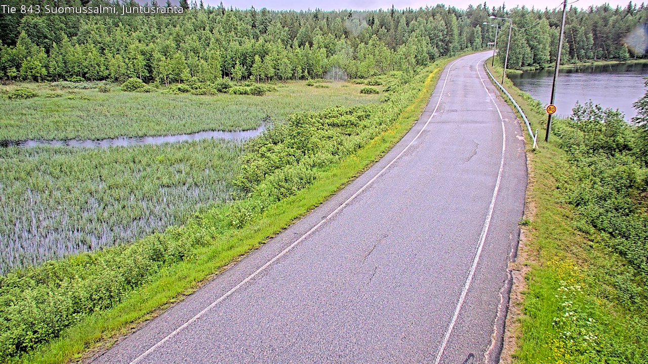 Kelikamerat Kuva Tie 843 Suomussalmi, Juntusranta, Suomussalmi, Kainuu