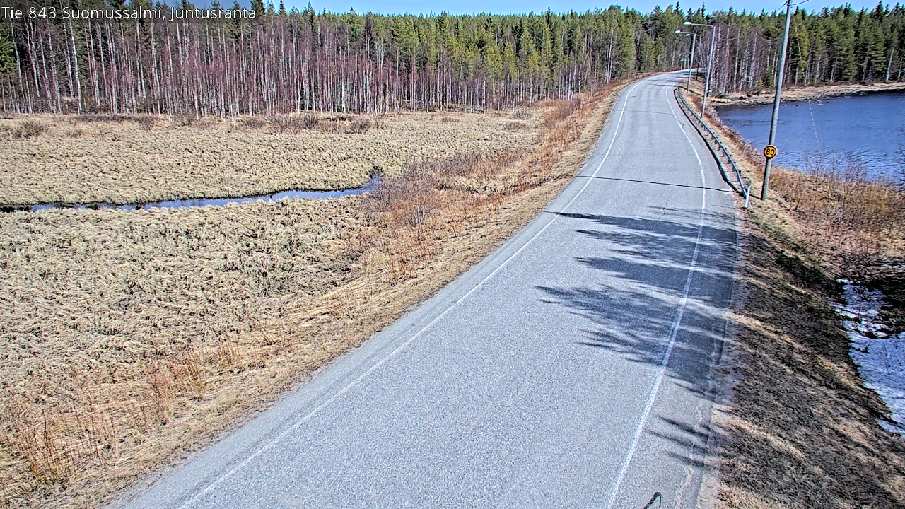 Kelikamerat Kuva Tie 843 Suomussalmi, Juntusranta, Suomussalmi, Kainuu