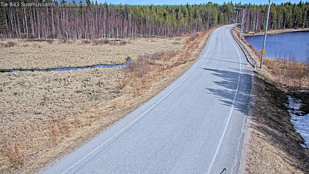 Kelikamerat Kuva Tie 843 Suomussalmi, Juntusranta, Suomussalmi, Kainuu