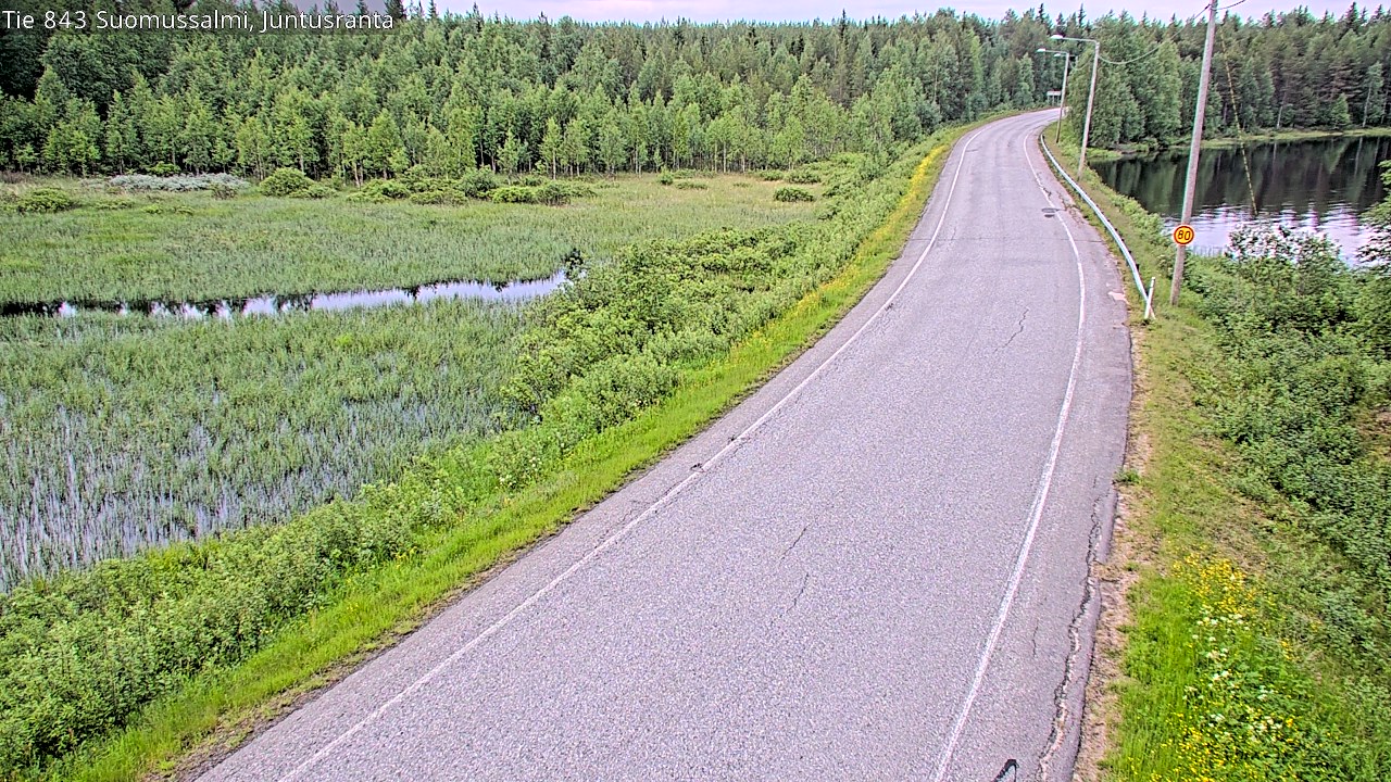 Kelikamerat Kuva Tie 843 Suomussalmi, Juntusranta, Suomussalmi, Kainuu