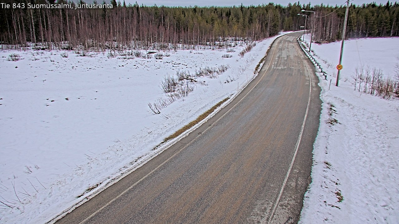 Kelikamerat Kuva Tie 843 Suomussalmi, Juntusranta, Suomussalmi, Kainuu