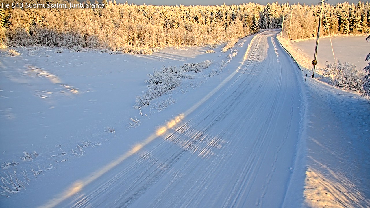 Kelikamerat Kuva Tie 843 Suomussalmi, Juntusranta, Suomussalmi, Kainuu