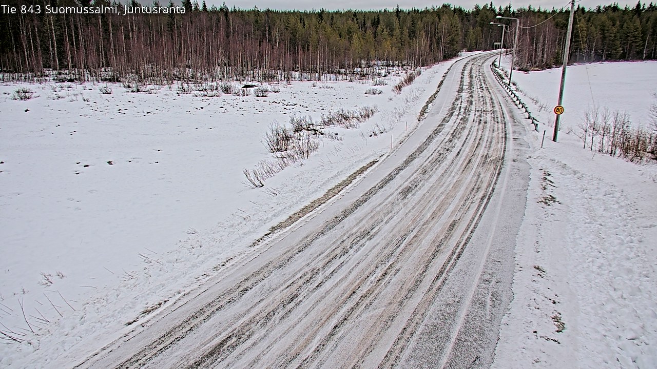 Kelikamerat Kuva Tie 843 Suomussalmi, Juntusranta, Suomussalmi, Kainuu