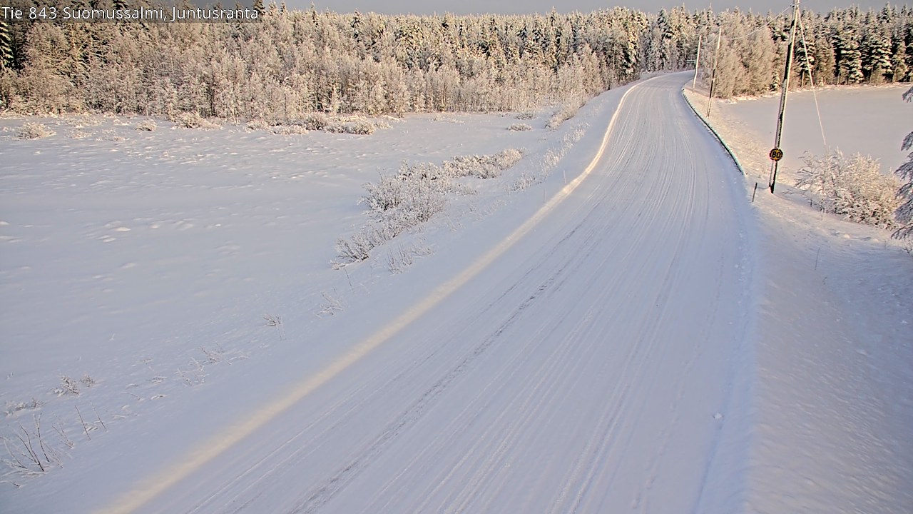 Kelikamerat Kuva Tie 843 Suomussalmi, Juntusranta, Suomussalmi, Kainuu