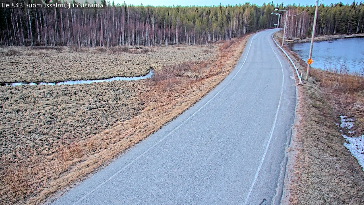 Kelikamerat Kuva Tie 843 Suomussalmi, Juntusranta, Suomussalmi, Kainuu