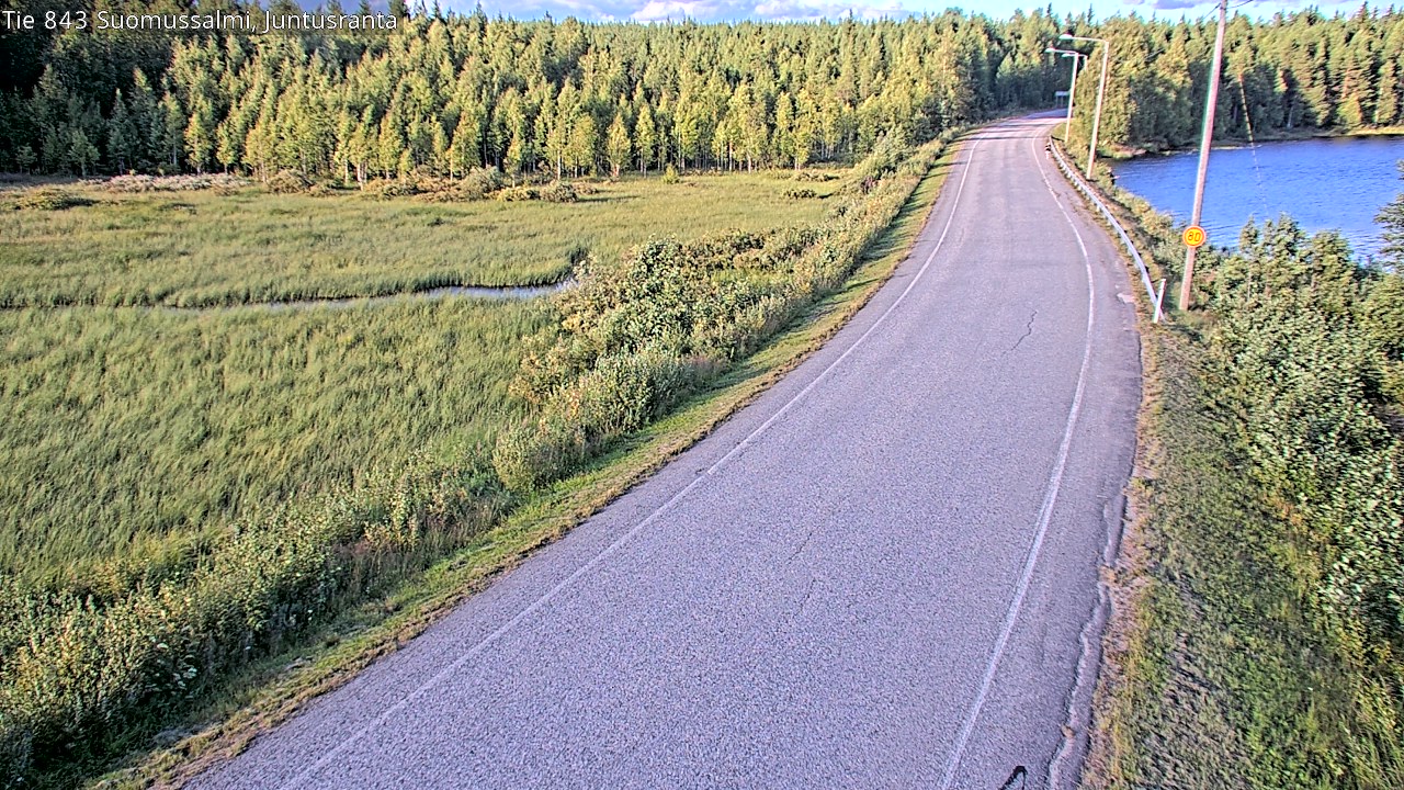Kelikamerat Kuva Tie 843 Suomussalmi, Juntusranta, Suomussalmi, Kainuu