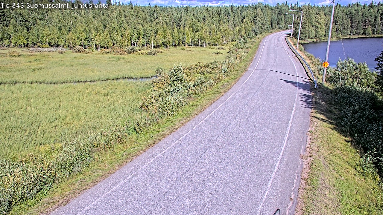 Kelikamerat Kuva Tie 843 Suomussalmi, Juntusranta, Suomussalmi, Kainuu