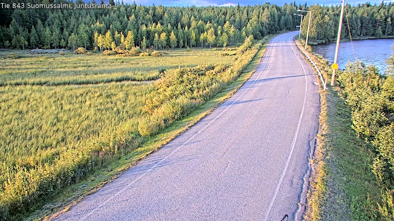Kelikamerat Kuva Tie 843 Suomussalmi, Juntusranta, Suomussalmi, Kainuu