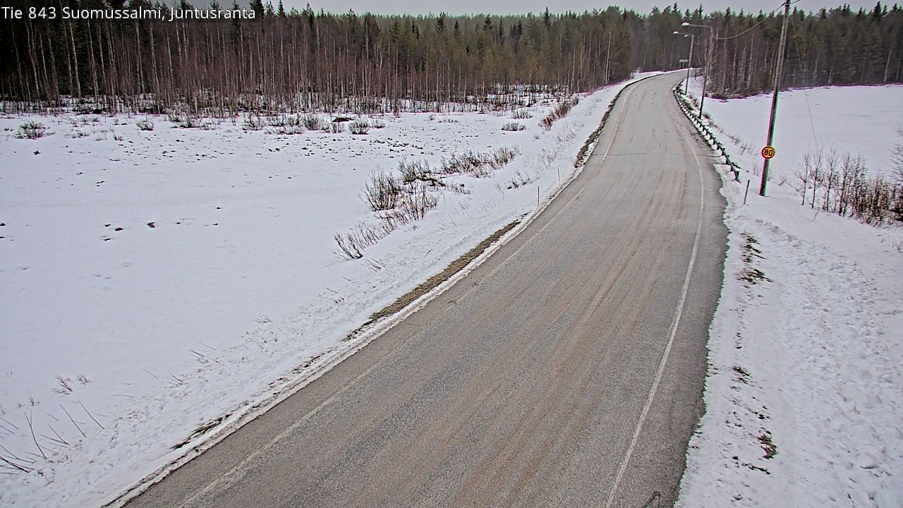 Kelikamerat Kuva Tie 843 Suomussalmi, Juntusranta, Suomussalmi, Kainuu