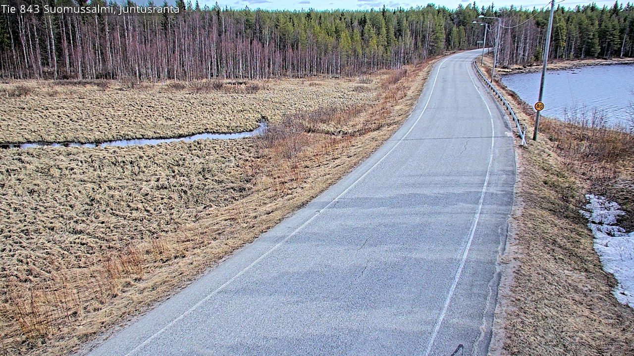 Kelikamerat Kuva Tie 843 Suomussalmi, Juntusranta, Suomussalmi, Kainuu