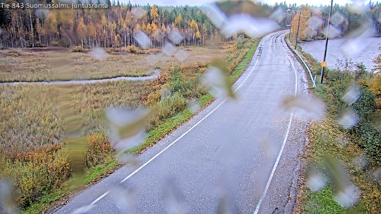 Weather Camera Image Väg 843 Suomussalmi, Juntusranta, Suomussalmi, Kainuu