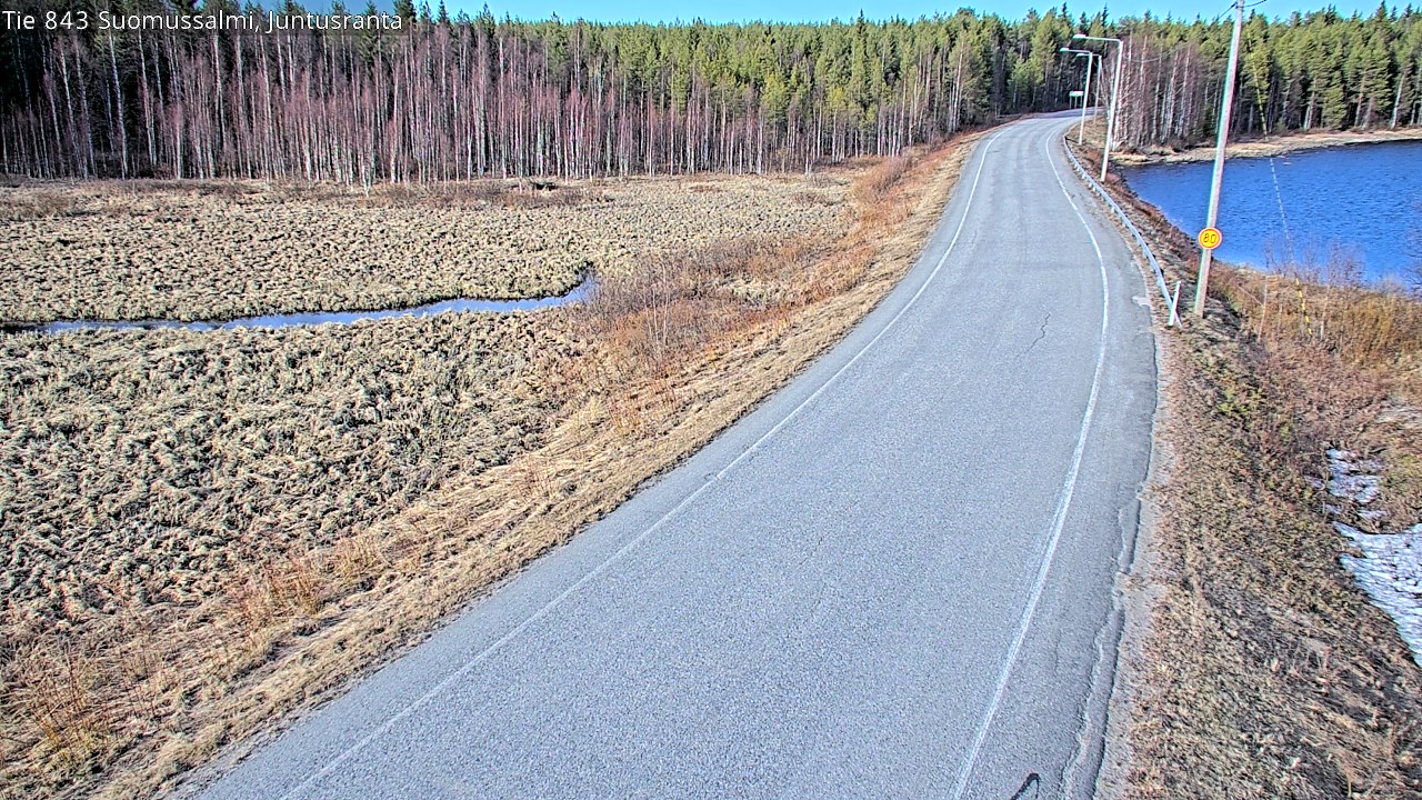 Kelikamerat Kuva Tie 843 Suomussalmi, Juntusranta, Suomussalmi, Kainuu