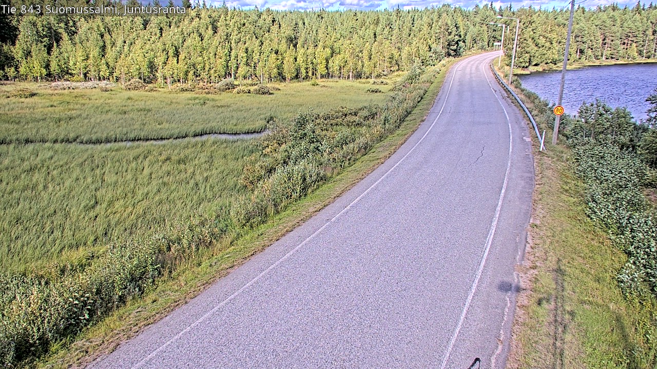 Kelikamerat Kuva Tie 843 Suomussalmi, Juntusranta, Suomussalmi, Kainuu