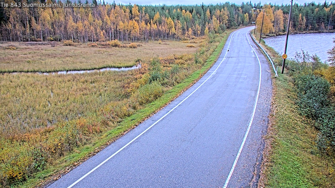 Kelikamerat Kuva Tie 843 Suomussalmi, Juntusranta, Suomussalmi, Kainuu