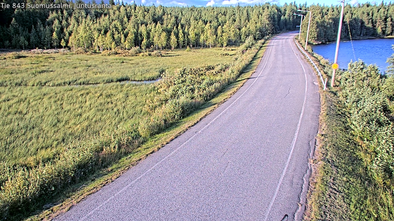Kelikamerat Kuva Tie 843 Suomussalmi, Juntusranta, Suomussalmi, Kainuu