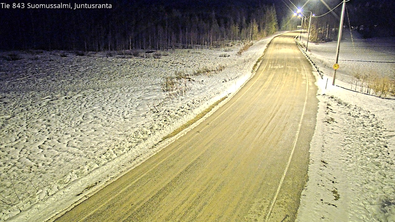 Kelikamerat Kuva Tie 843 Suomussalmi, Juntusranta, Suomussalmi, Kainuu