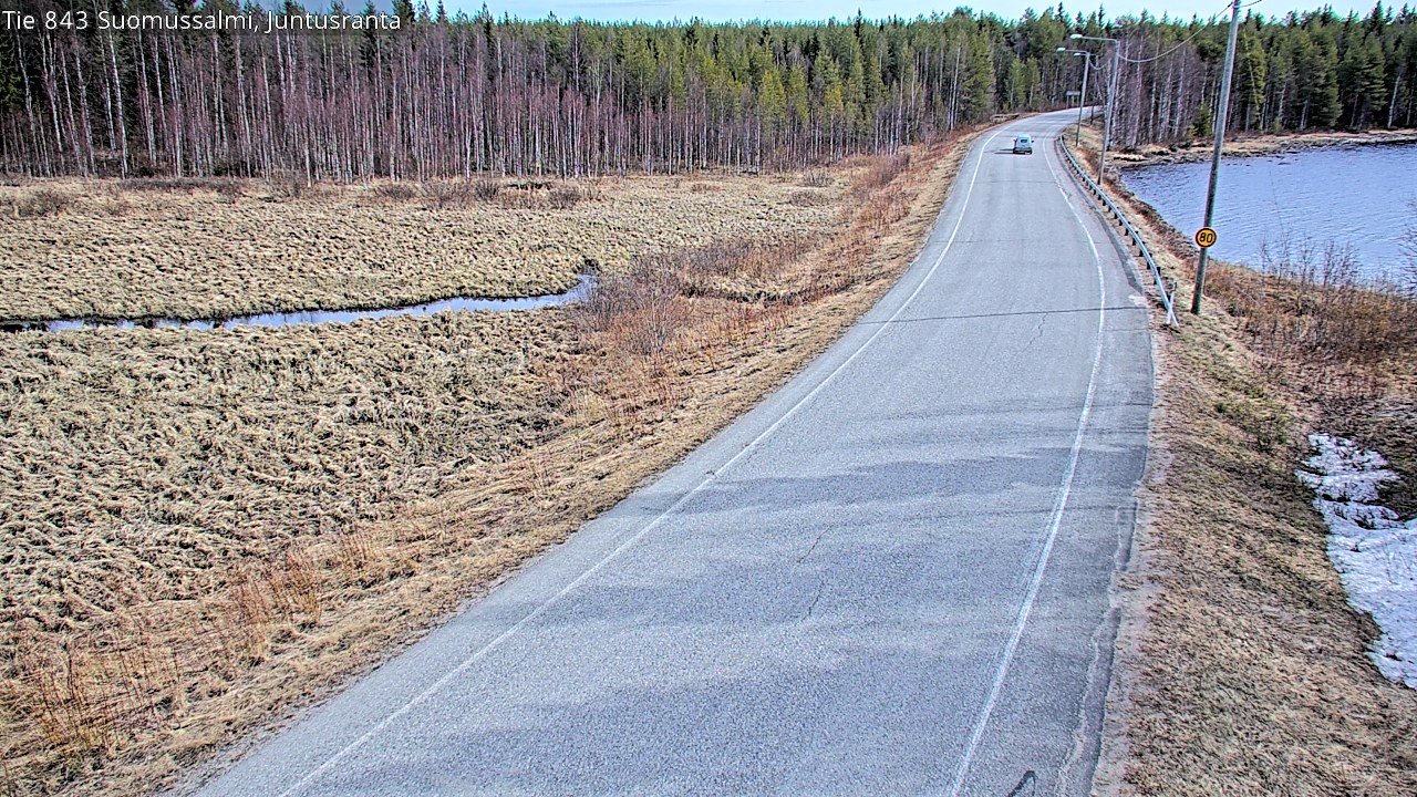 Kelikamerat Kuva Tie 843 Suomussalmi, Juntusranta, Suomussalmi, Kainuu