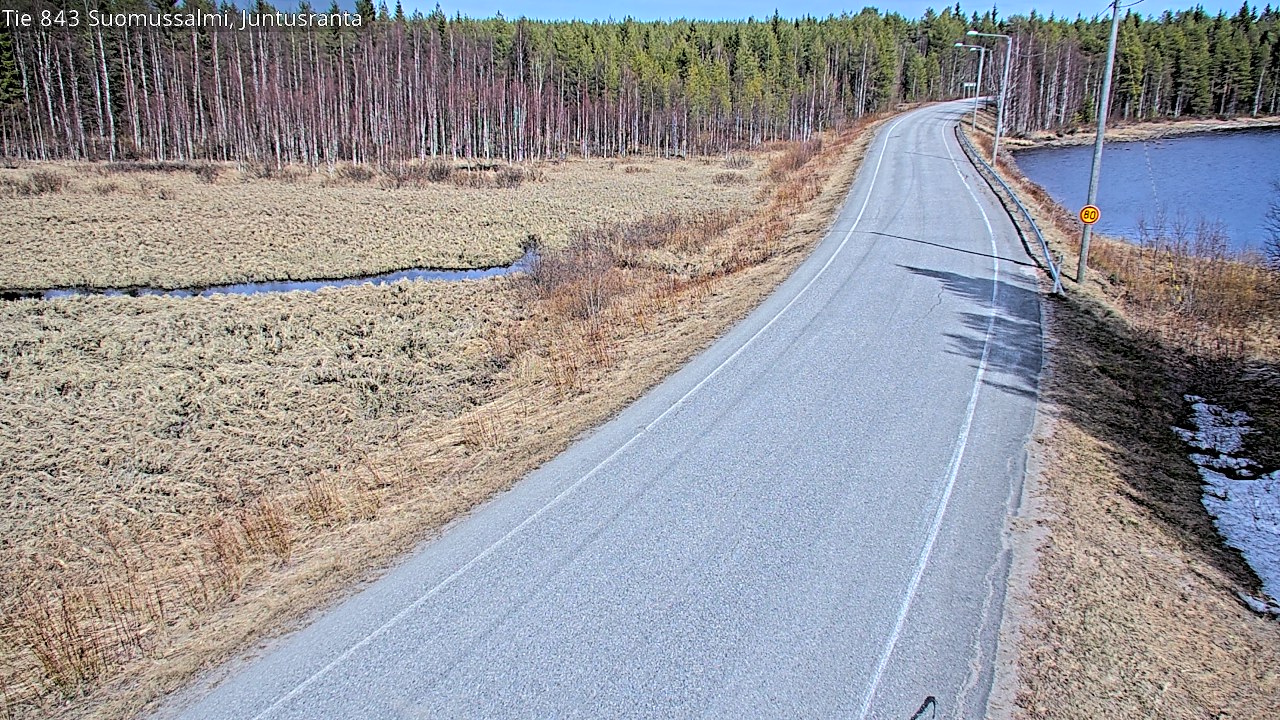 Kelikamerat Kuva Tie 843 Suomussalmi, Juntusranta, Suomussalmi, Kainuu