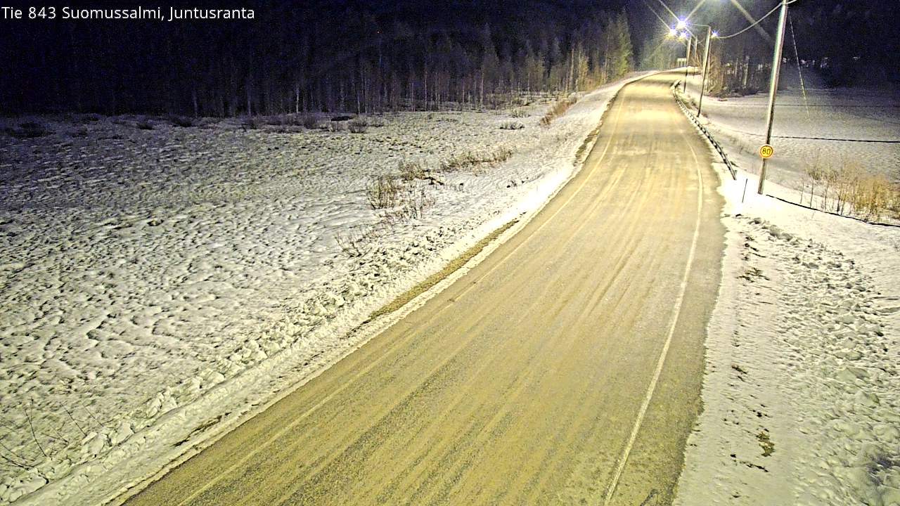 Kelikamerat Kuva Tie 843 Suomussalmi, Juntusranta, Suomussalmi, Kainuu