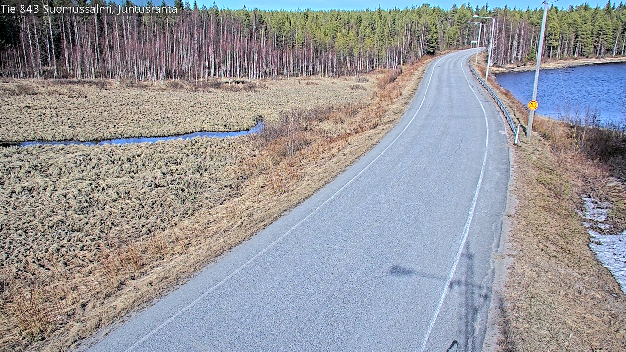 Kelikamerat Kuva Tie 843 Suomussalmi, Juntusranta, Suomussalmi, Kainuu