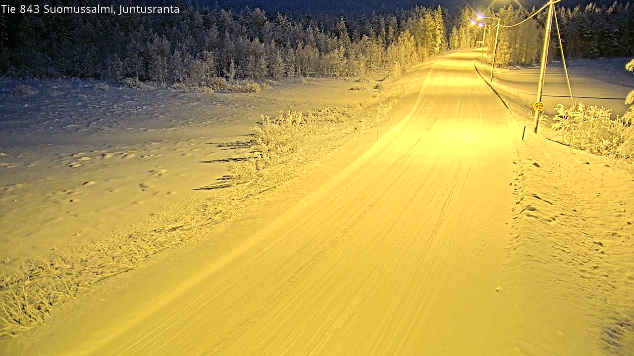 Kelikamerat Kuva Tie 843 Suomussalmi, Juntusranta, Suomussalmi, Kainuu