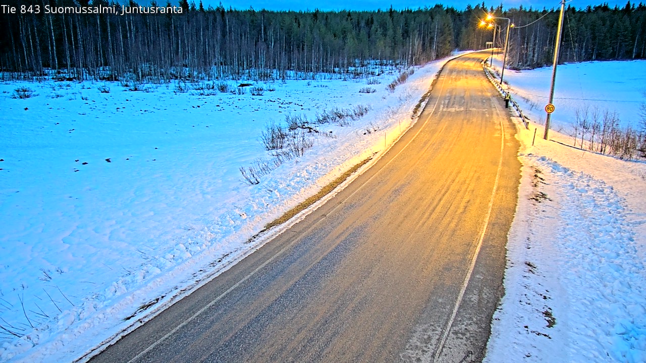 Kelikamerat Kuva Tie 843 Suomussalmi, Juntusranta, Suomussalmi, Kainuu